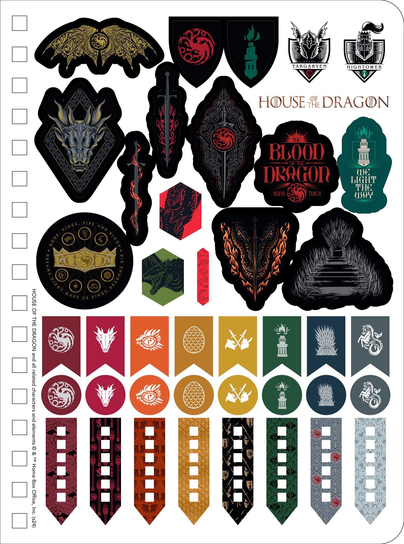 2025 House of the Dragon 13-Month Weekly Planner