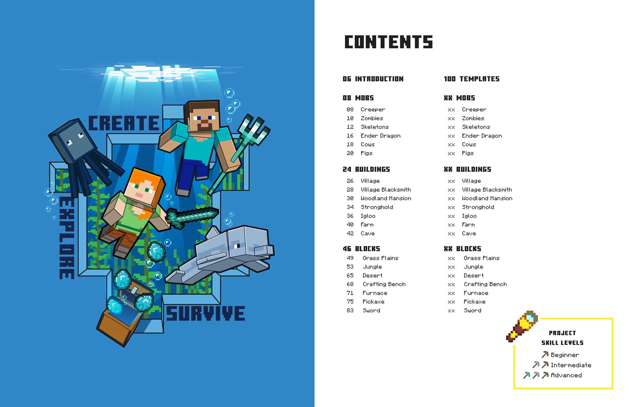 Minecraft: The Official Book of Paper Crafts