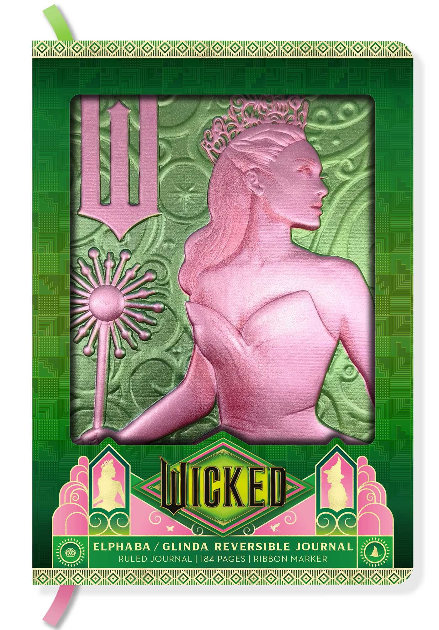 Wicked: Elphaba / Glinda Reversible Sculpted Journal