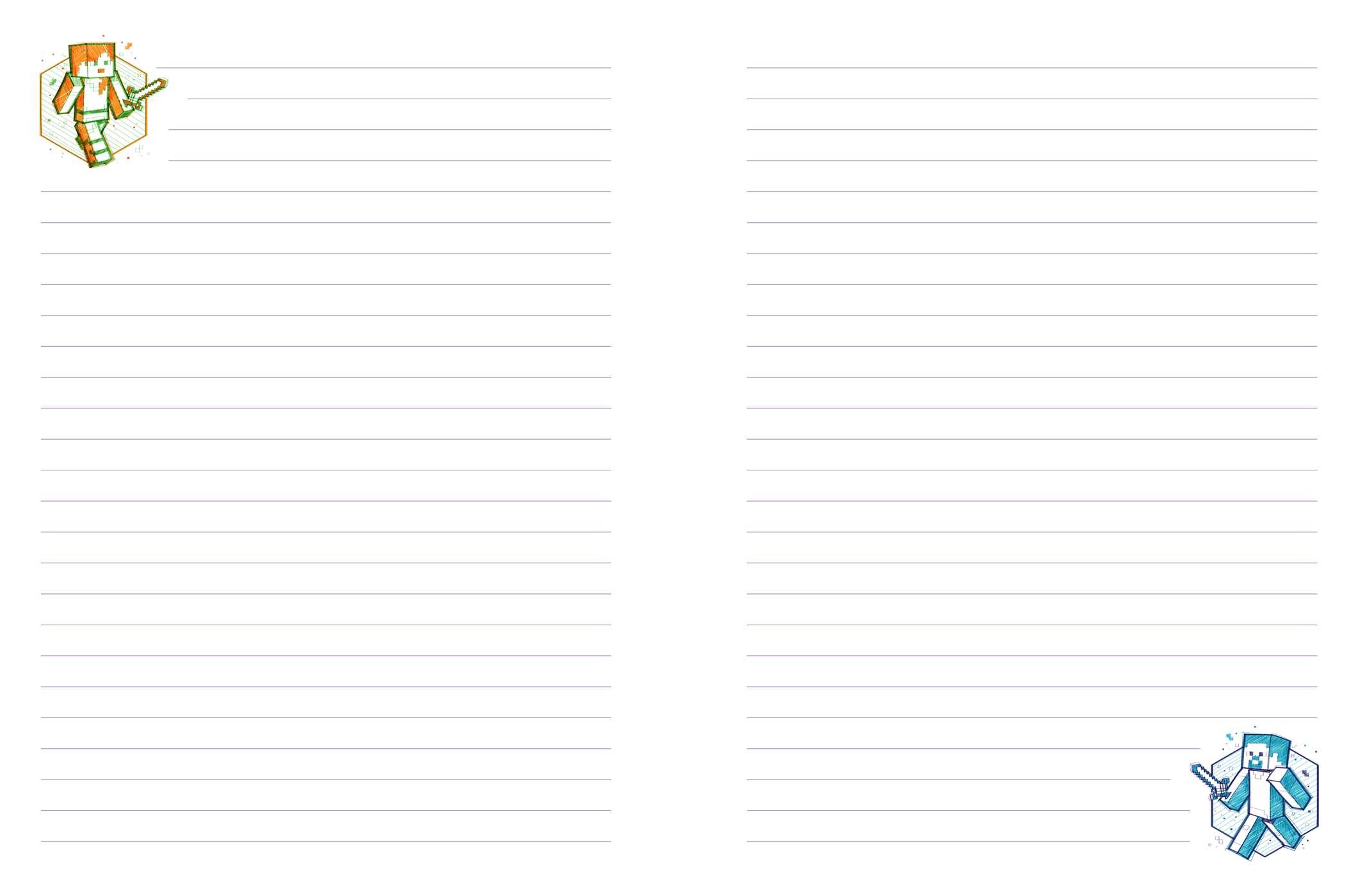 Minecraft: Hostile Mobs Spiral Notebook