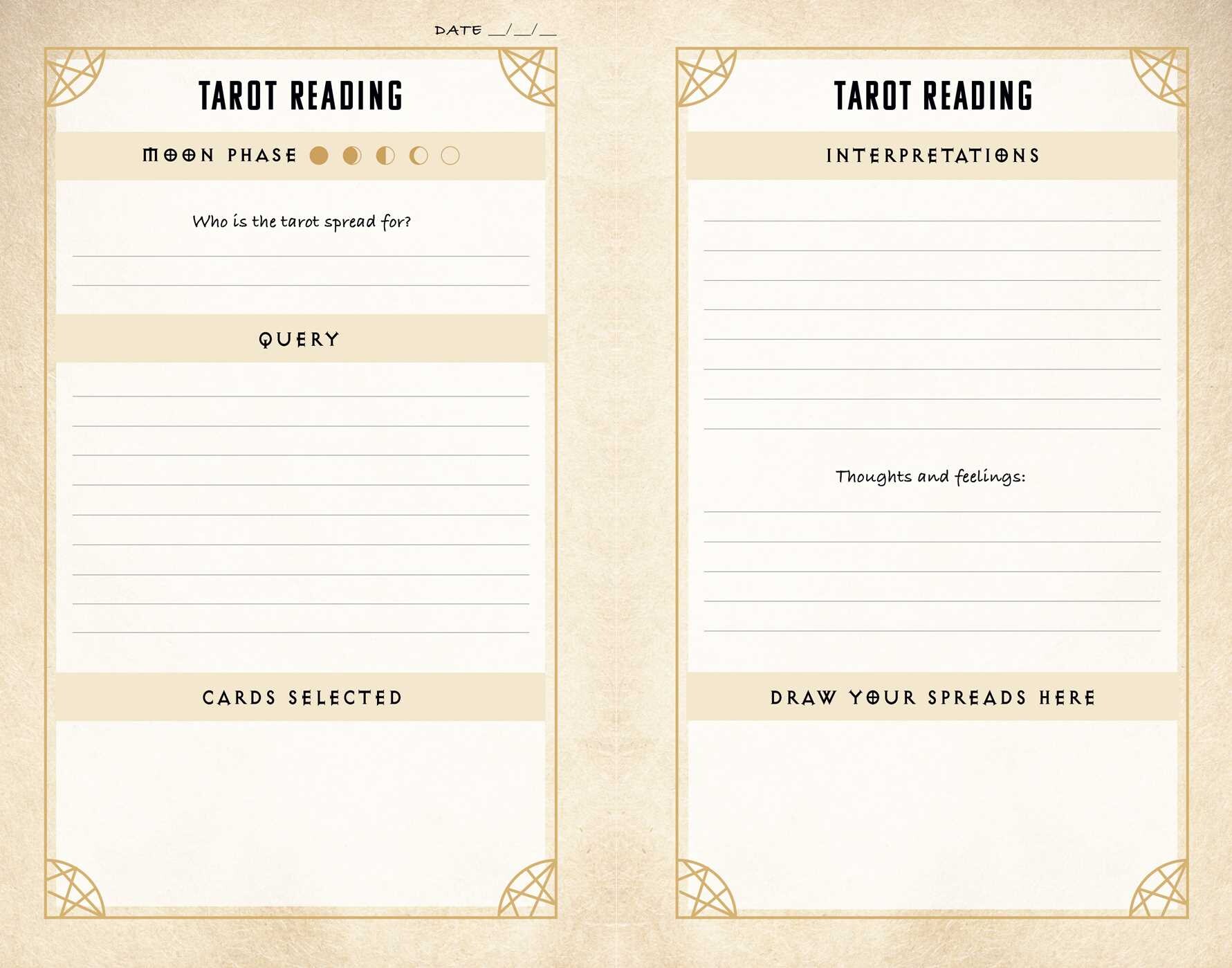 Supernatural Tarot Journal