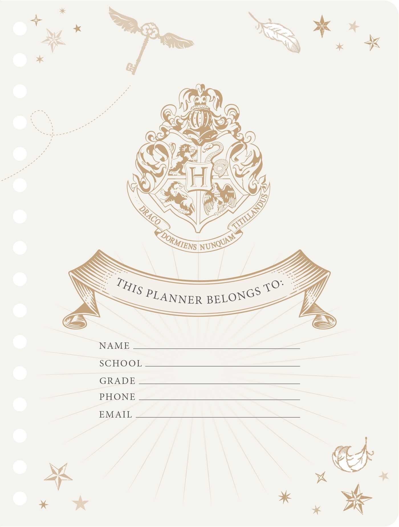 20252026 Harry Potter Hogwarts Student Planner Book by Insight