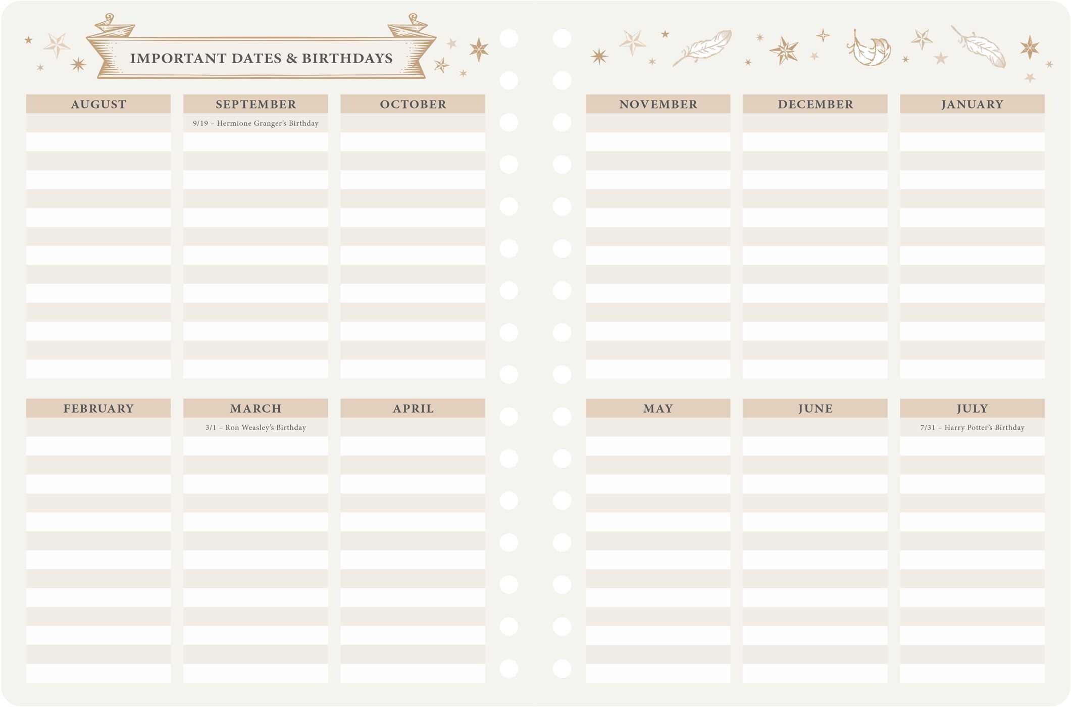 2025-2026 Harry Potter: Hogwarts Student Planner