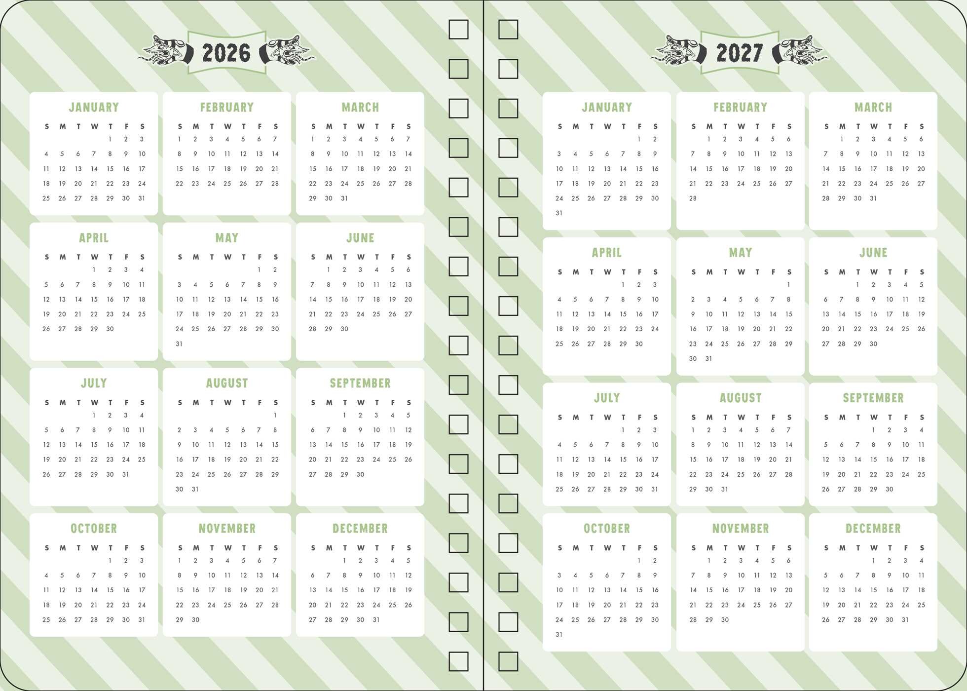 2026 Beetlejuice Beetlejuice 13-Month Weekly Planner