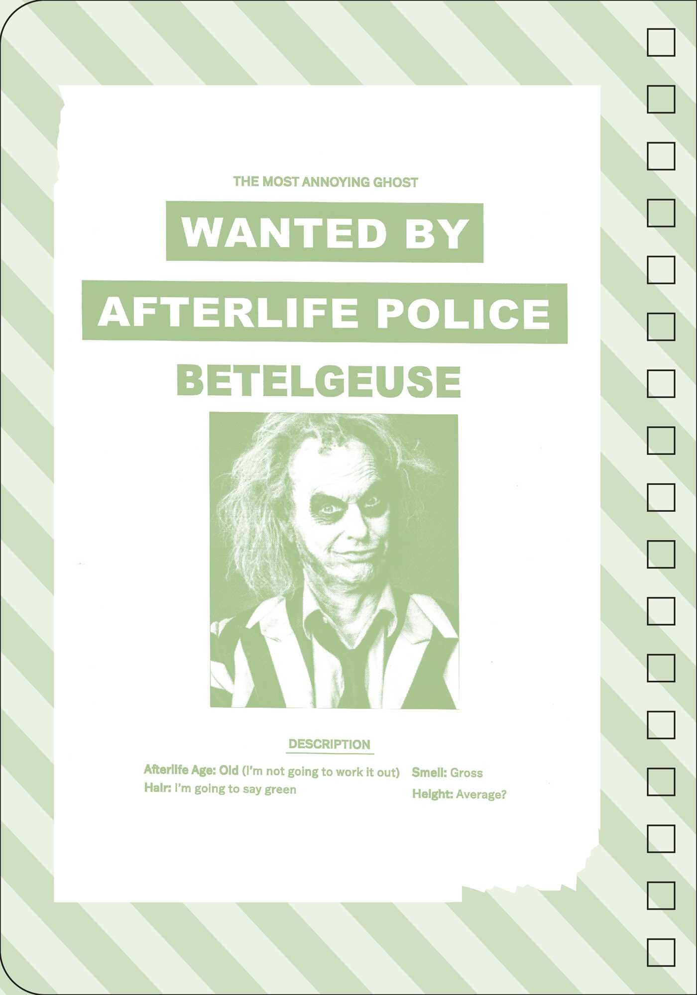 2026 Beetlejuice Beetlejuice 13-Month Weekly Planner