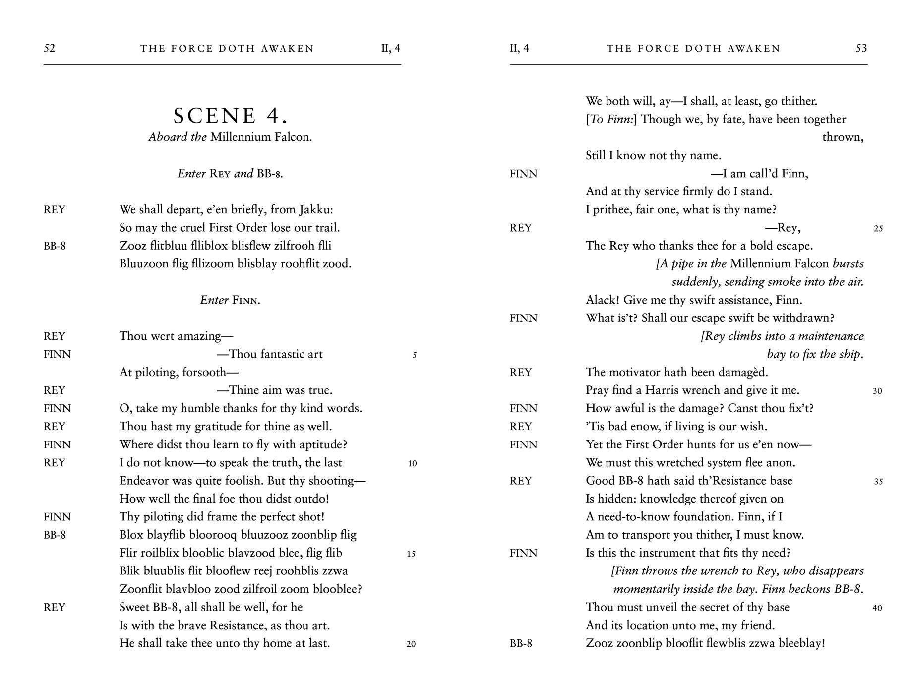 William Shakespeare's The Force Doth Awaken: Star Wars Part the Seventh