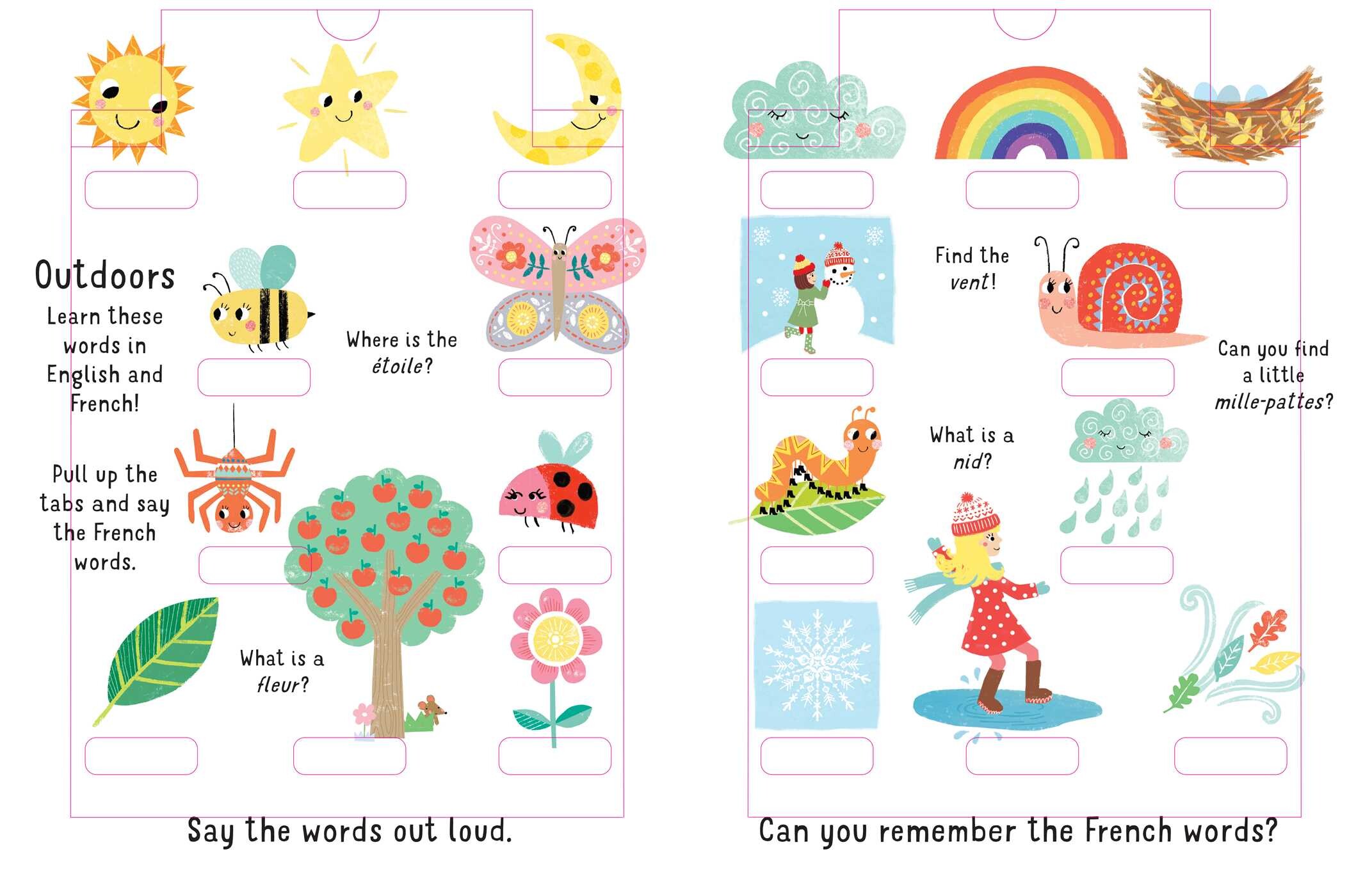 Slide and Seek: 100 Words English-French