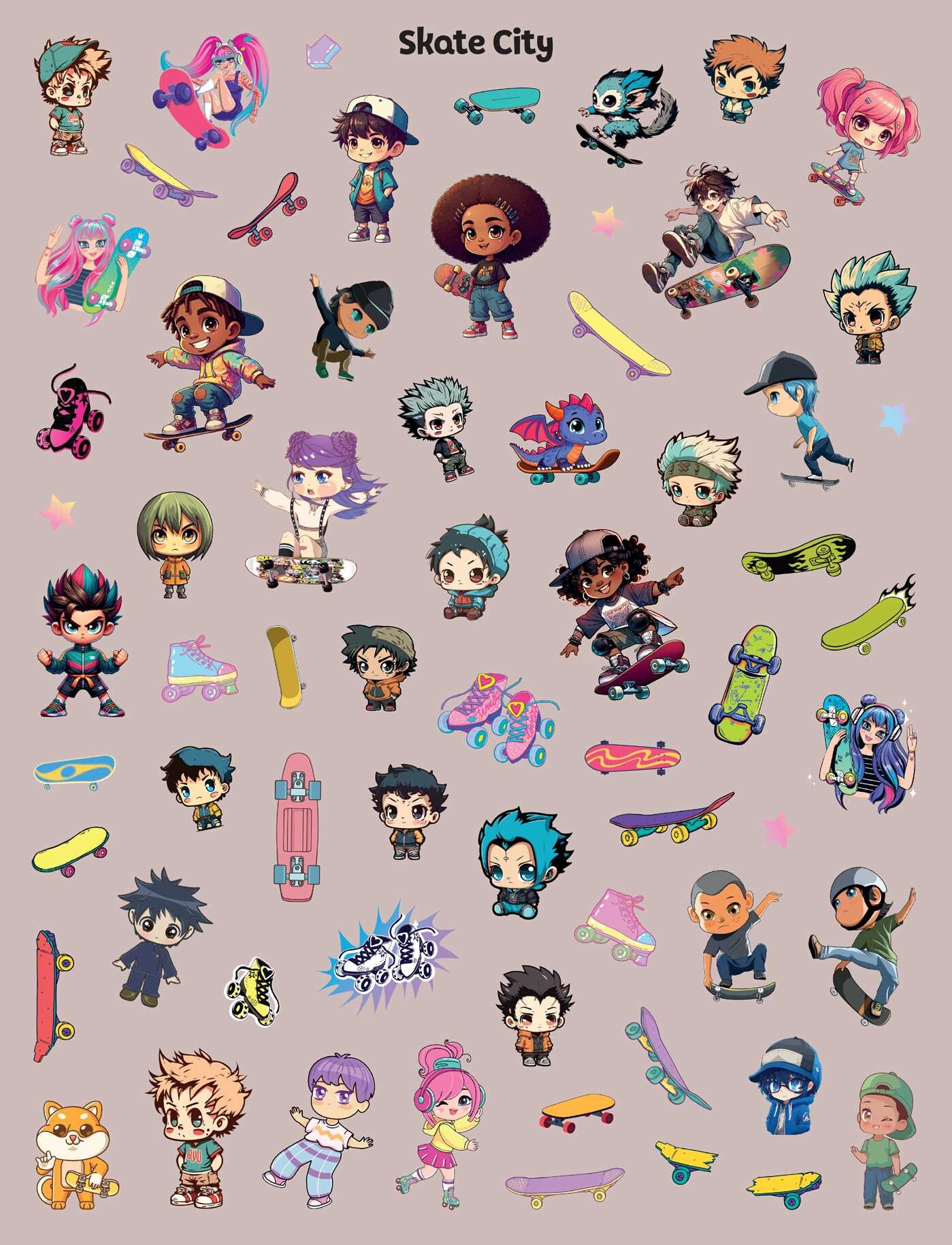 Chibi Sticker Party