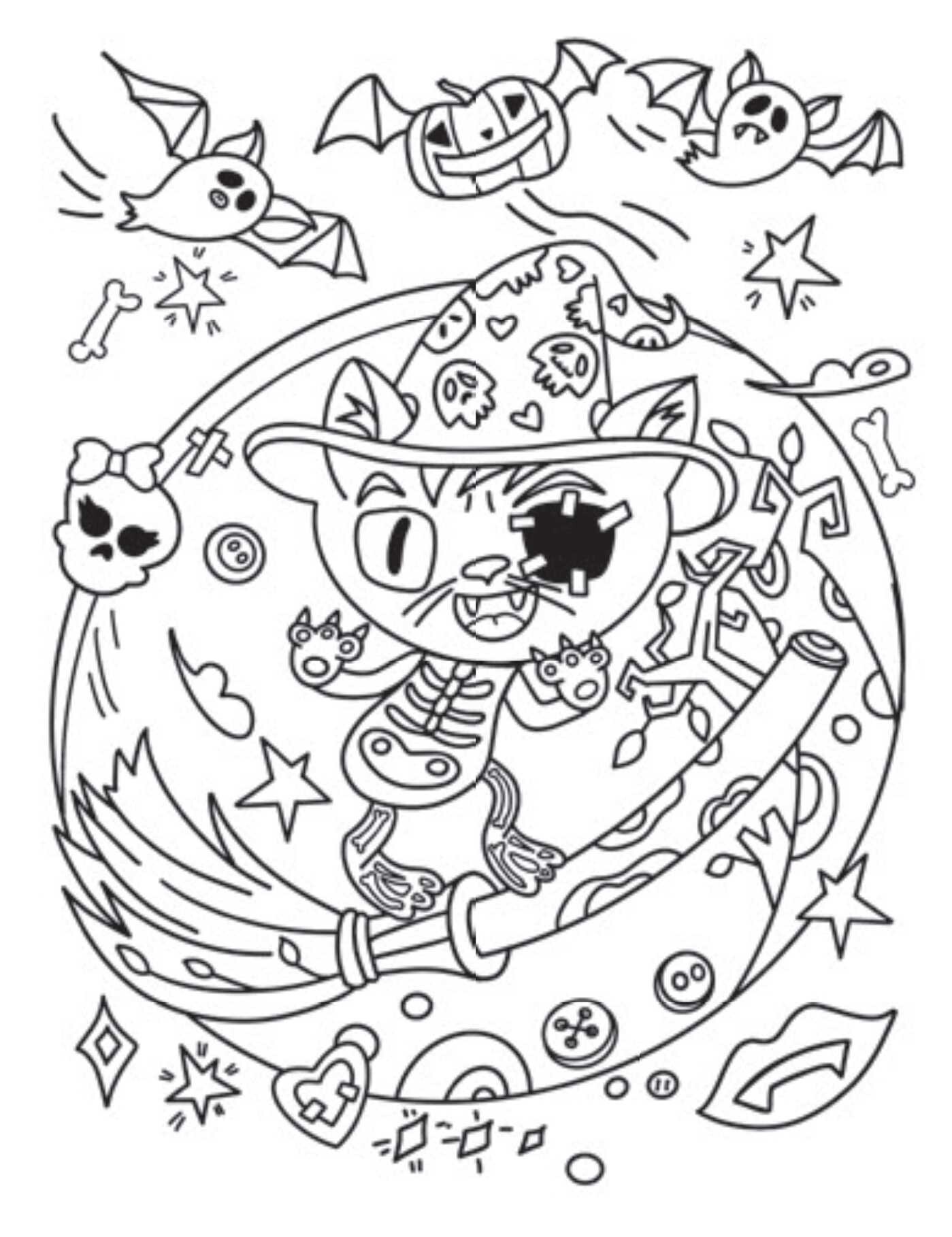 Creative Coloring: Spooky Mini-Coloring Kit