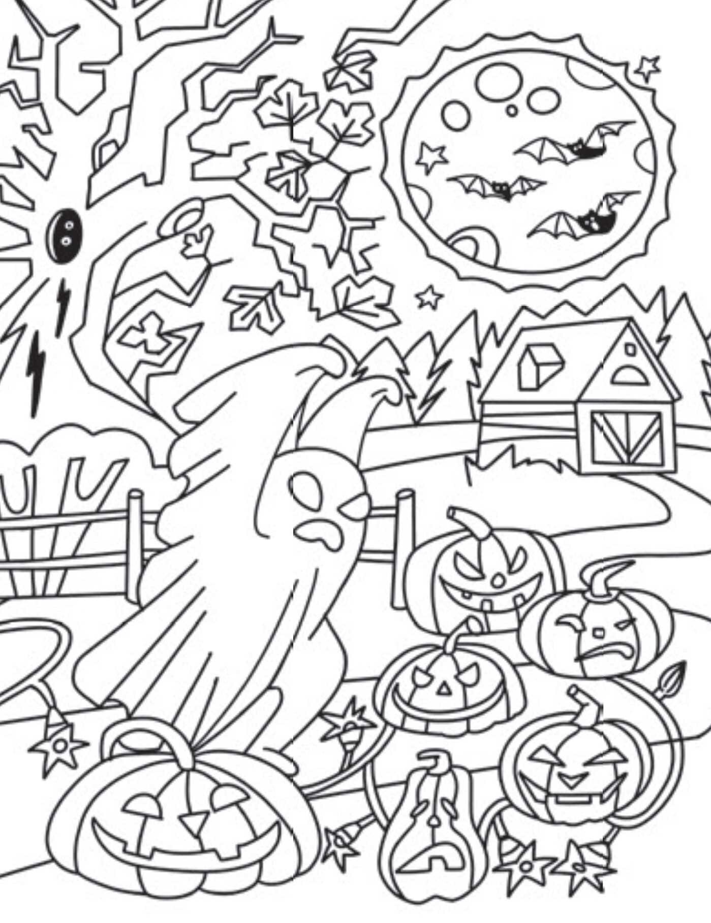 Creative Coloring: Spooky Mini-Coloring Kit