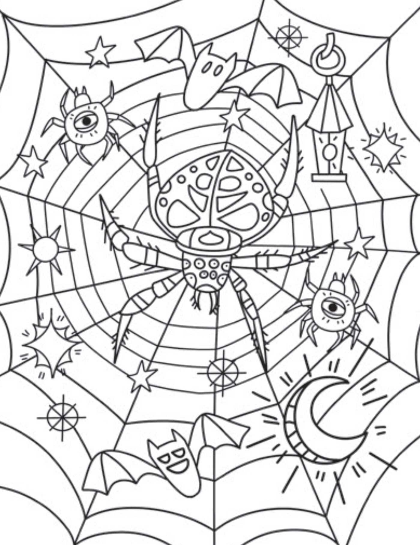 Creative Coloring: Spooky Mini-Coloring Kit