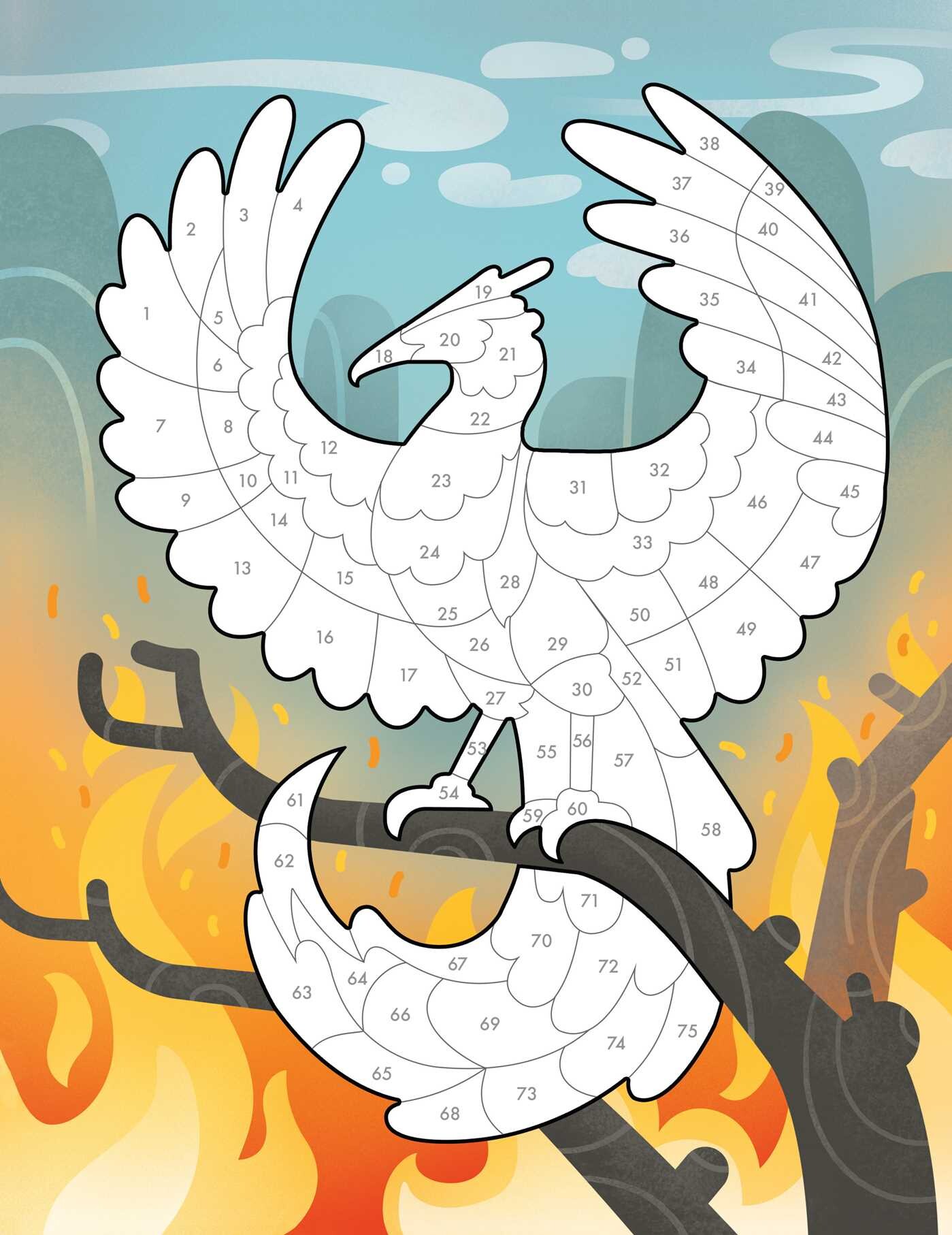 Sticker by Number: Mythical Creatures