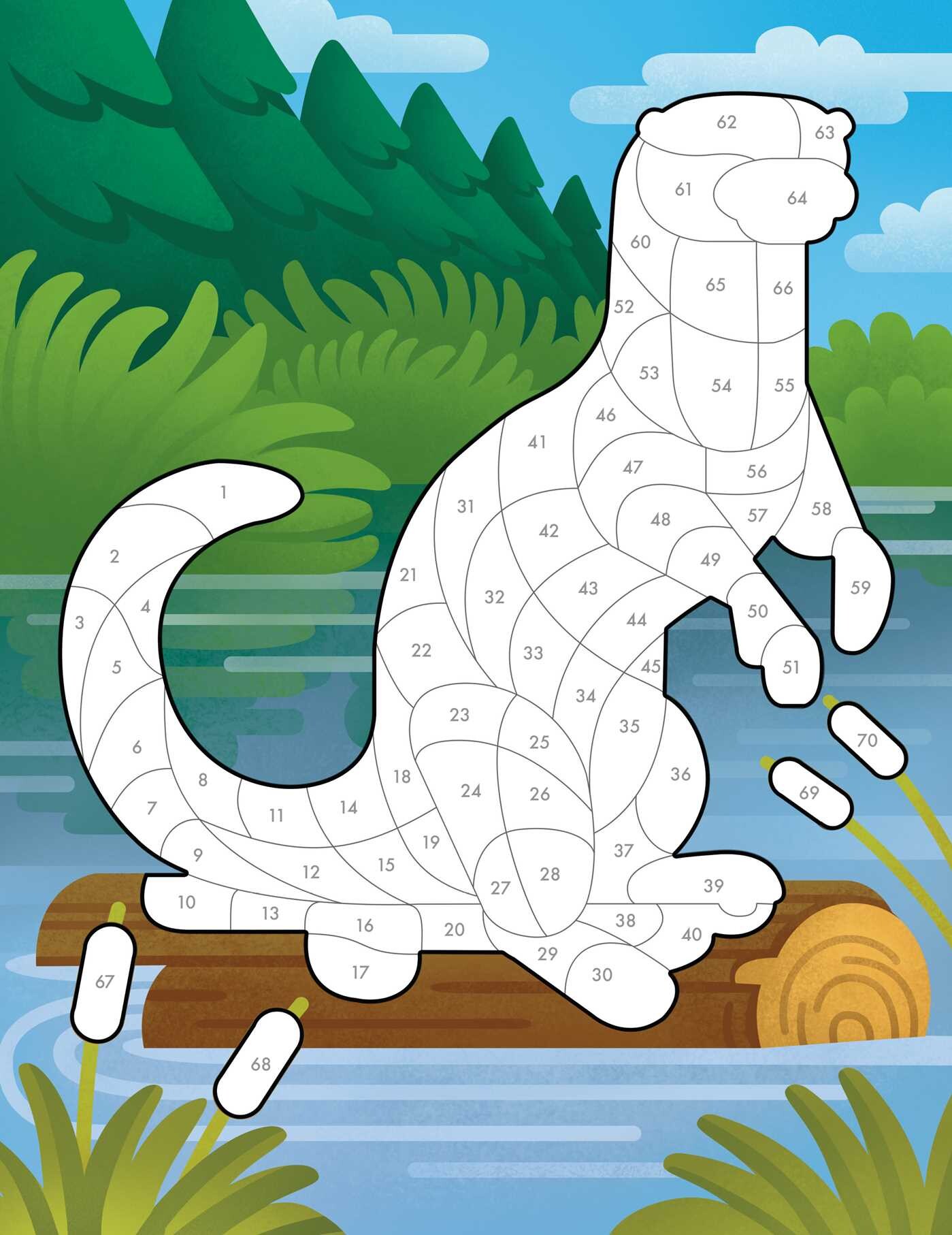 Sticker by Number: Woodland Animals