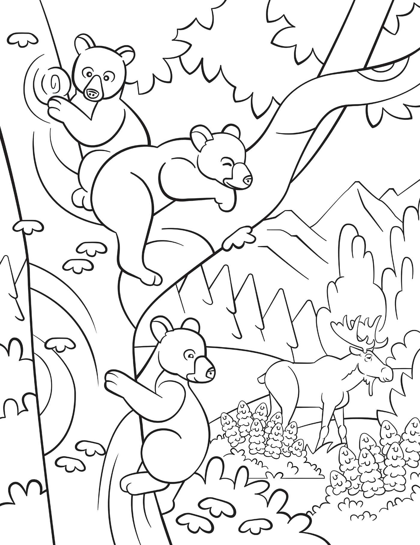 Sticker by Number: Woodland Animals