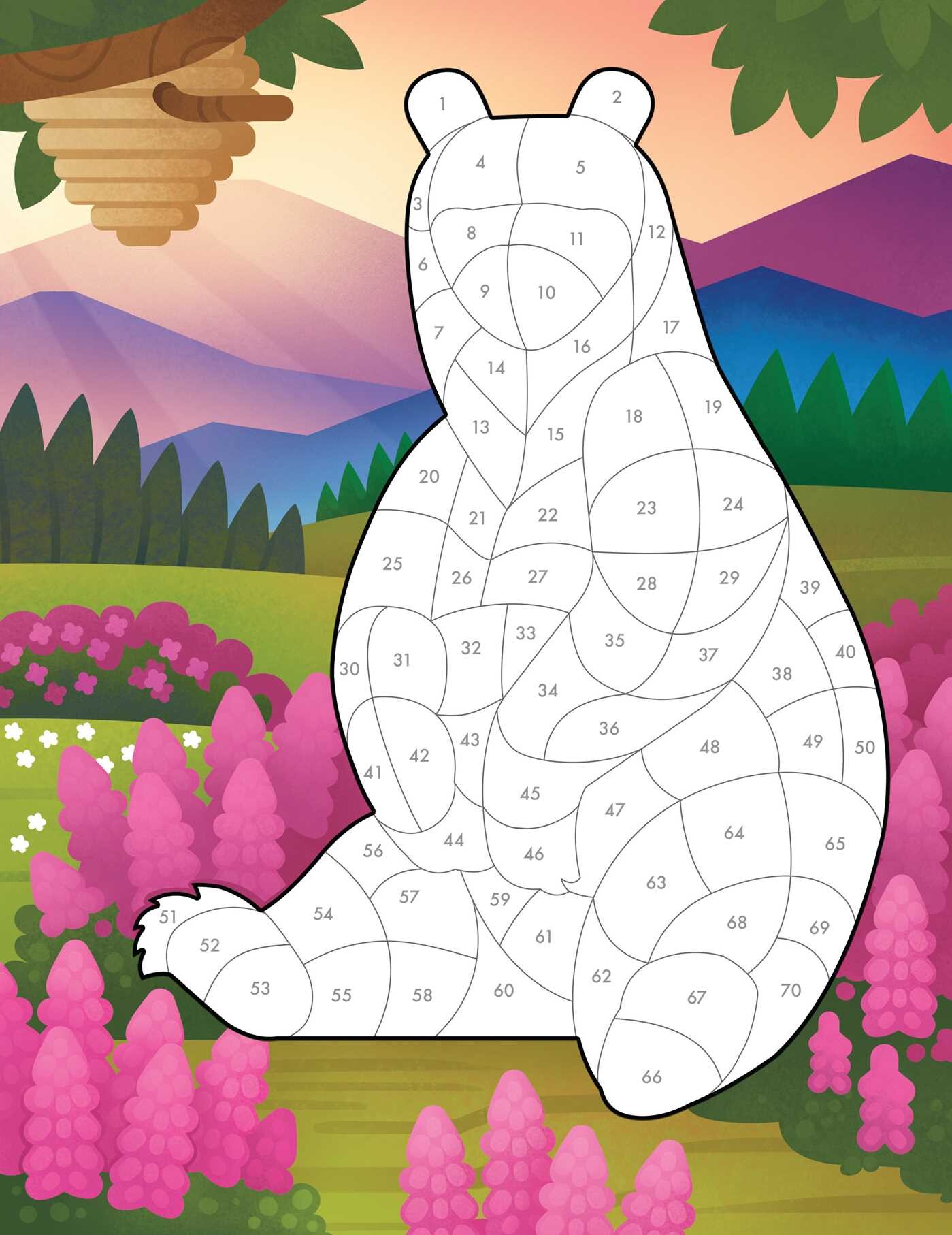 Sticker by Number: Woodland Animals