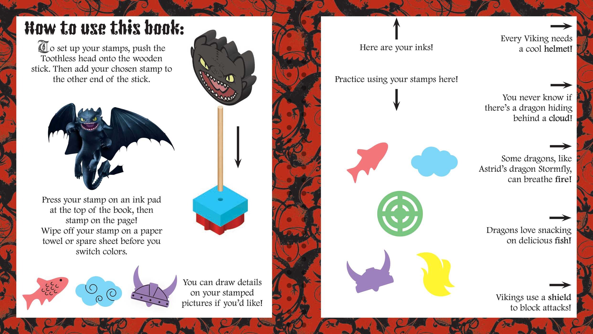 How to Train Your Dragon Sponge Printing Kit