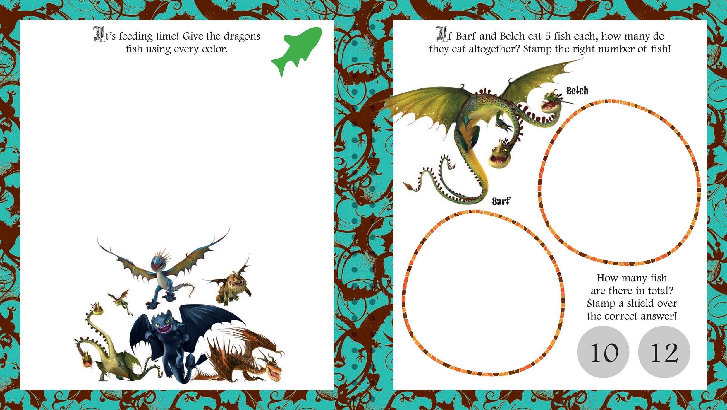 How to Train Your Dragon Sponge Printing Kit