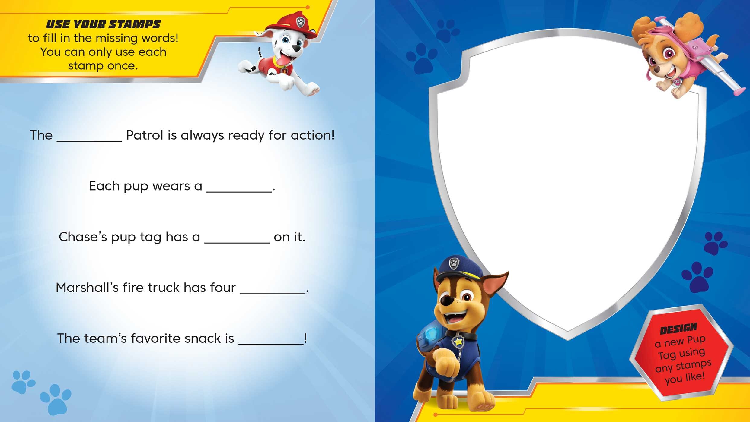 PAW Patrol Sponge Printing Kit
