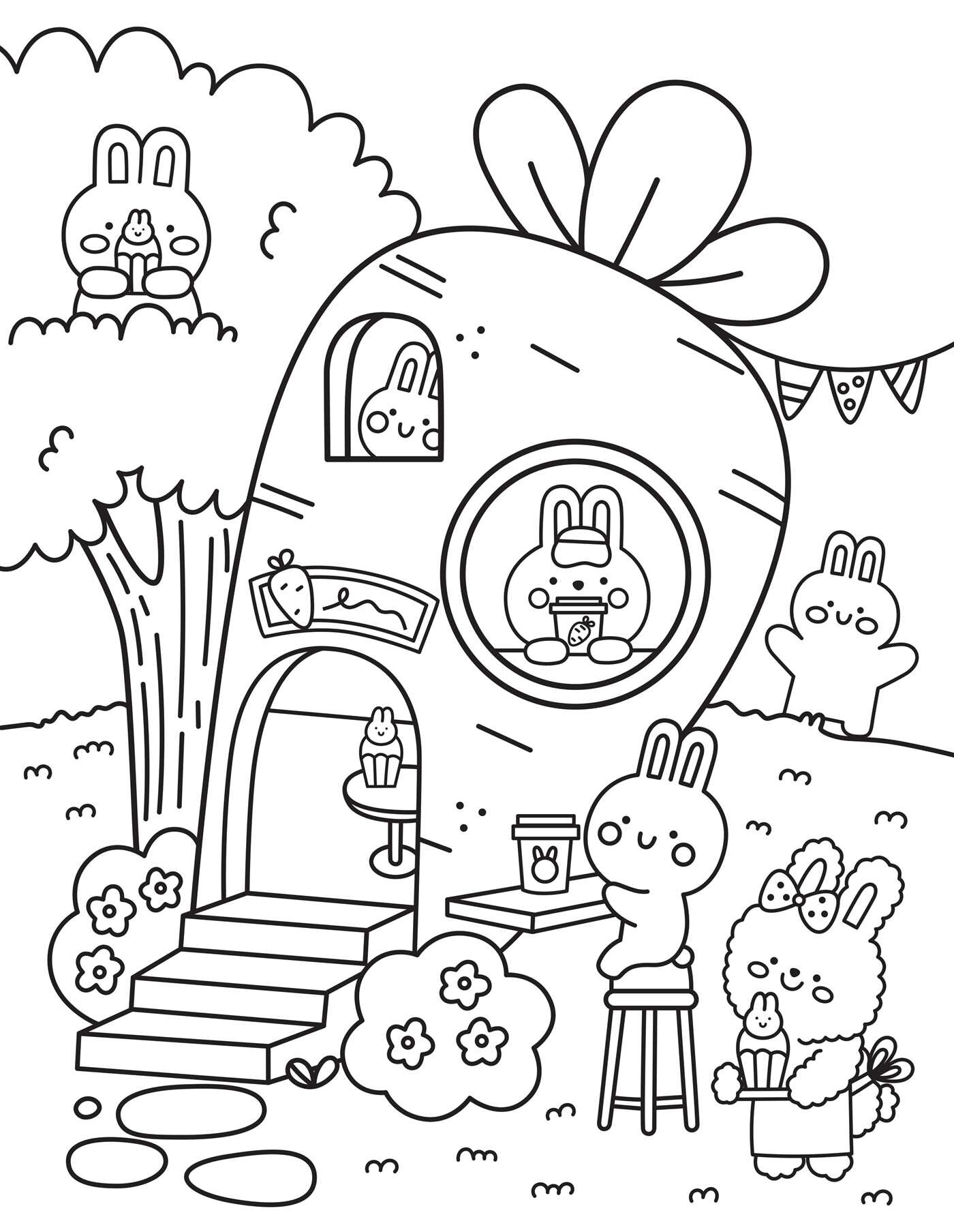 Creative Coloring: Cozy Café Mini-Coloring Kit