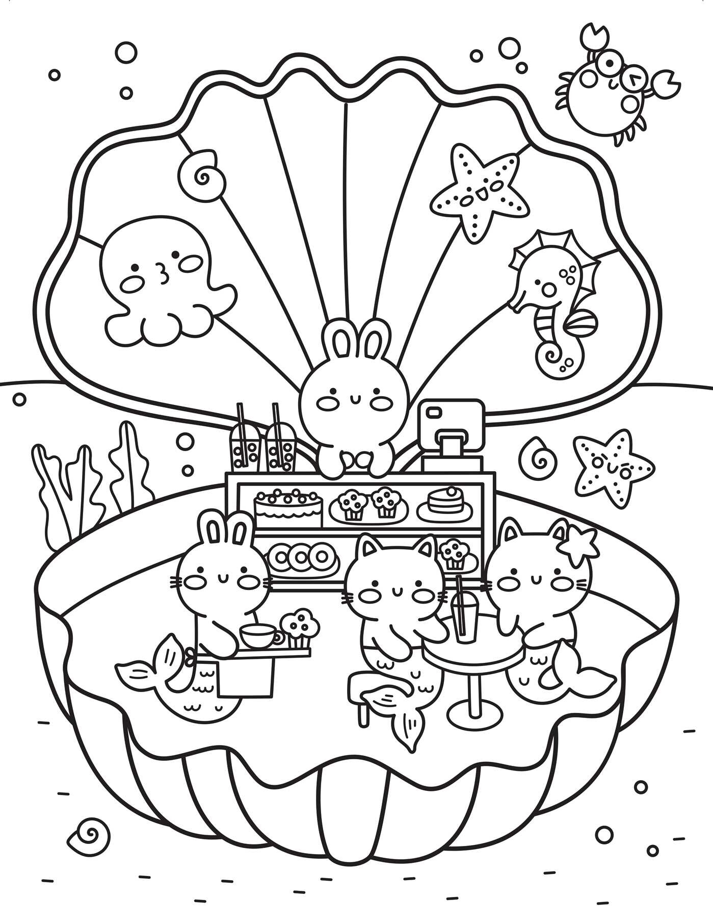 Creative Coloring: Cozy Café Mini-Coloring Kit