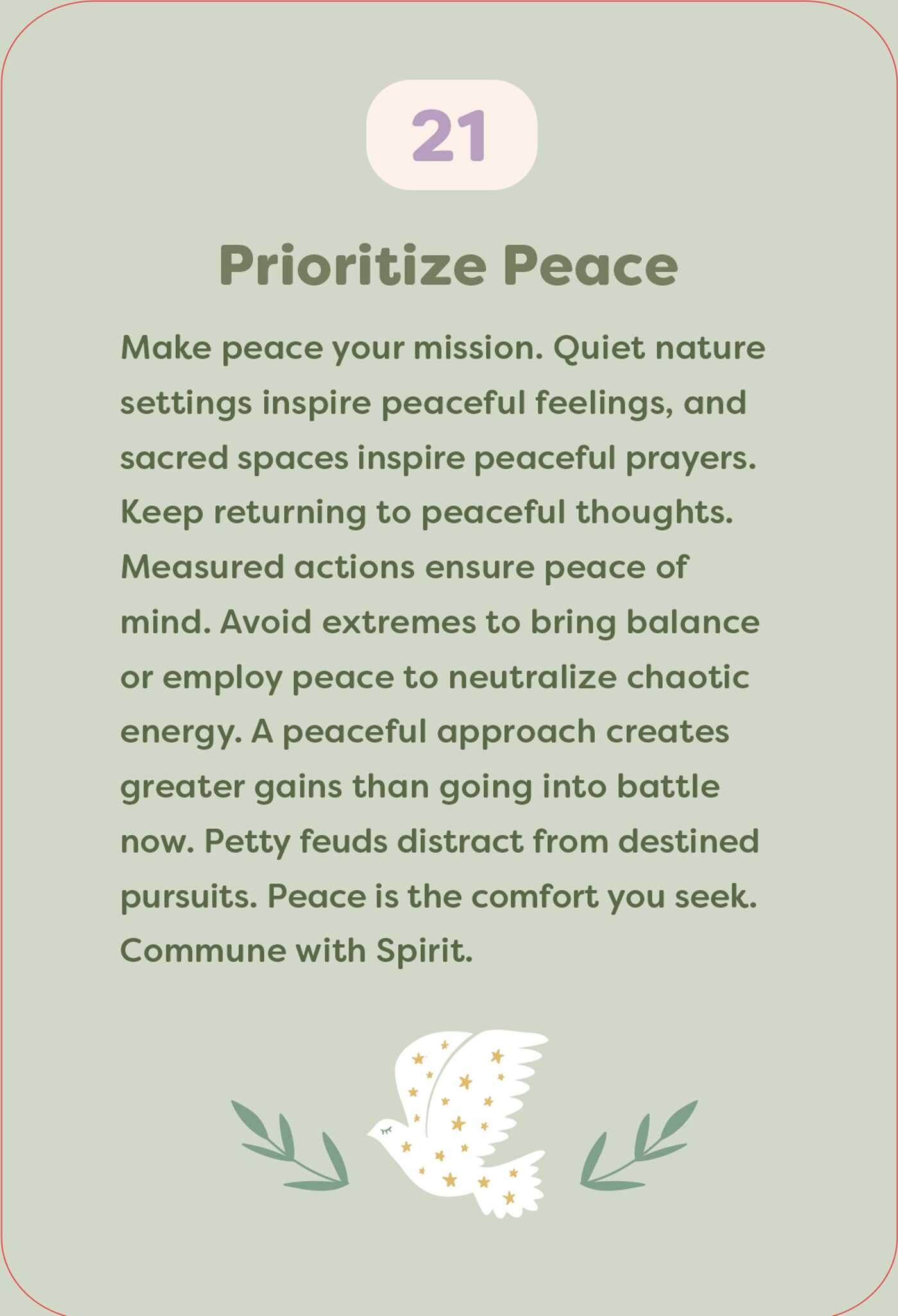 Comforting Wisdom Oracle