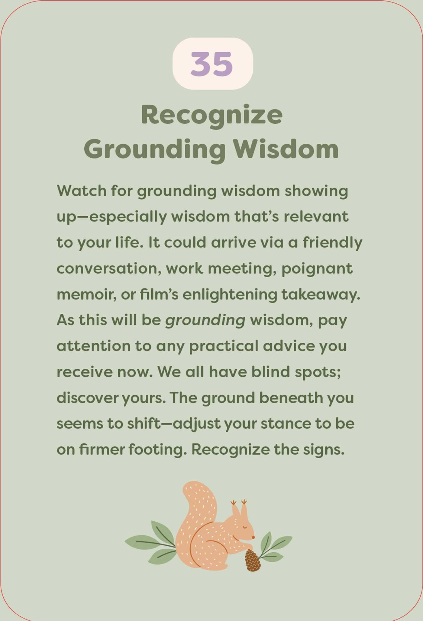Comforting Wisdom Oracle