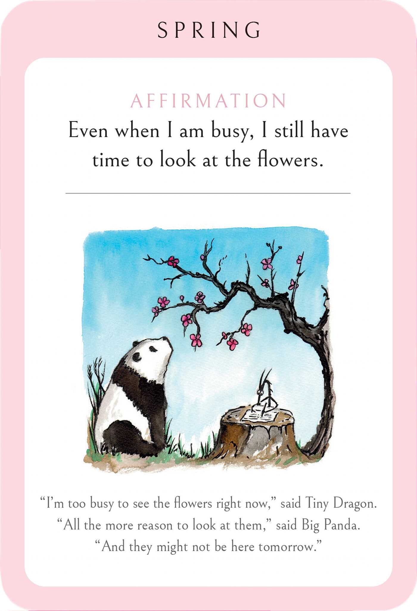 Big Panda and Tiny Dragon Affirmation Cards