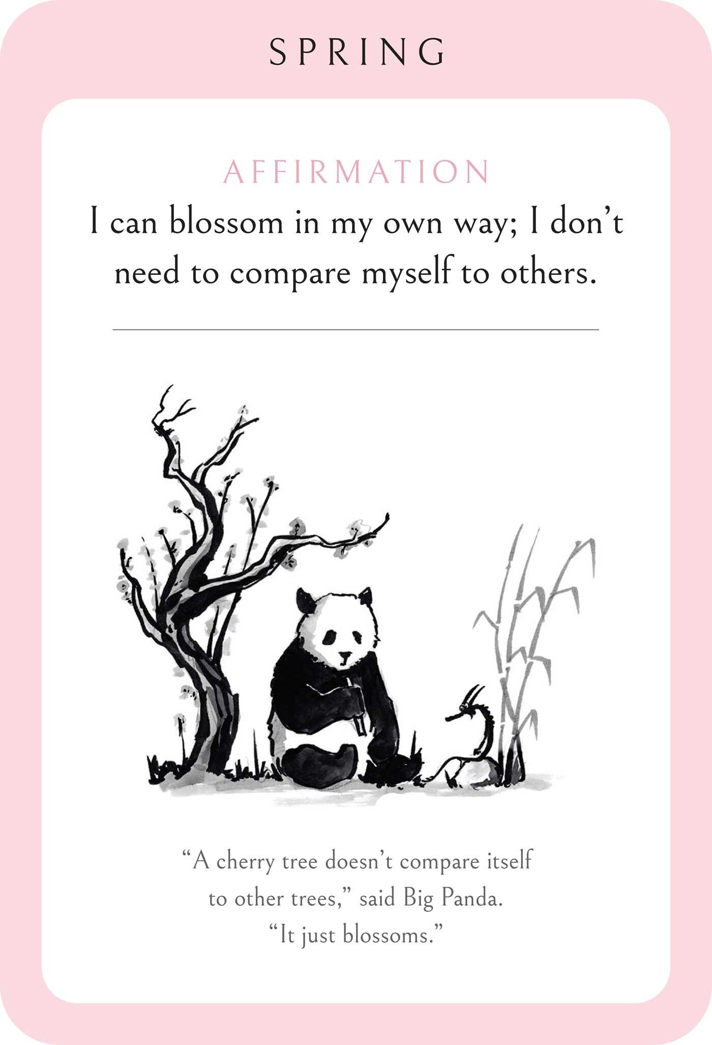 Big Panda and Tiny Dragon Affirmation Cards