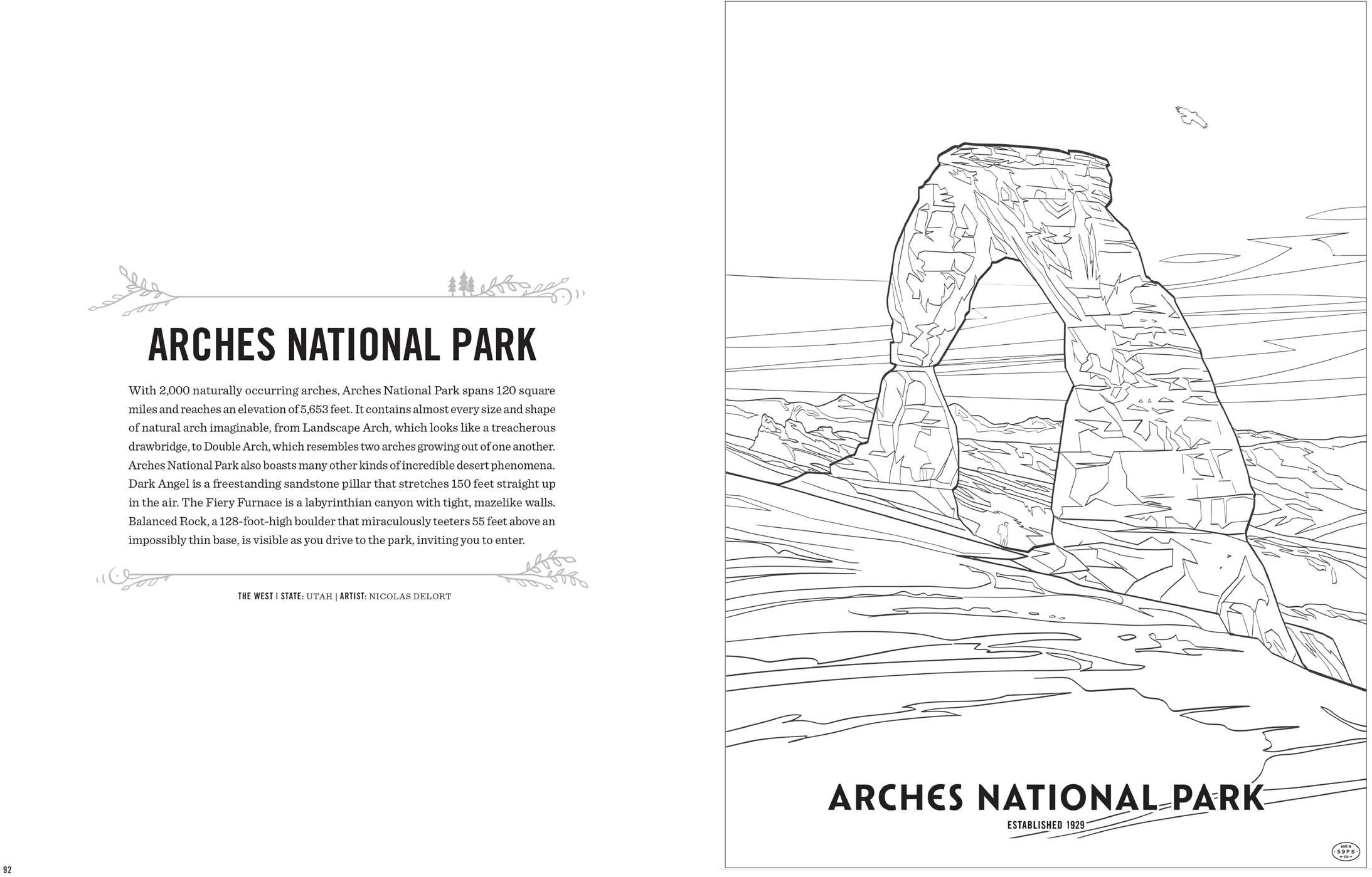 Art of the National Parks Coloring Book Kit