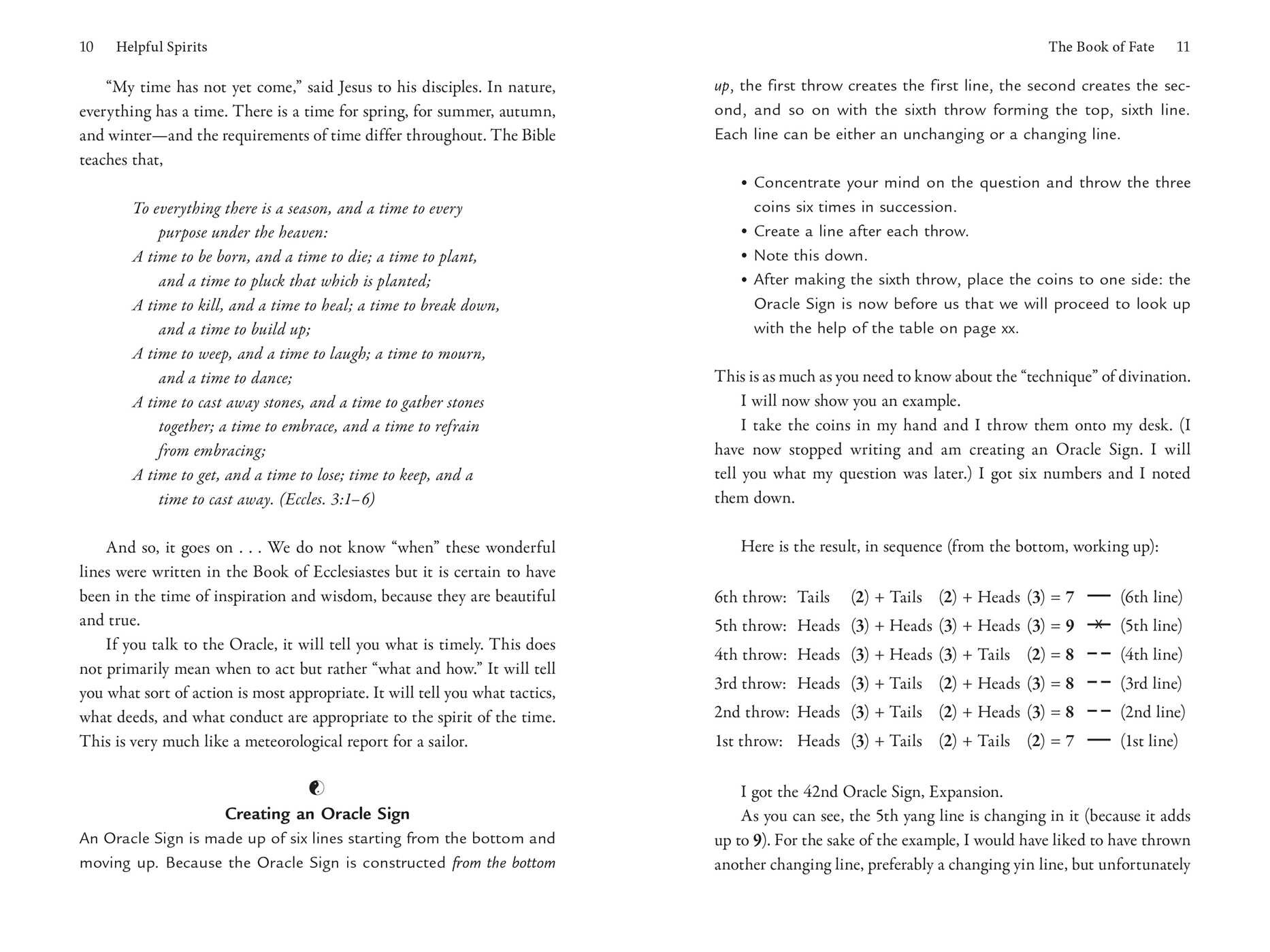 Book of Changes, Troubles, Problems, Lightness, and Calm