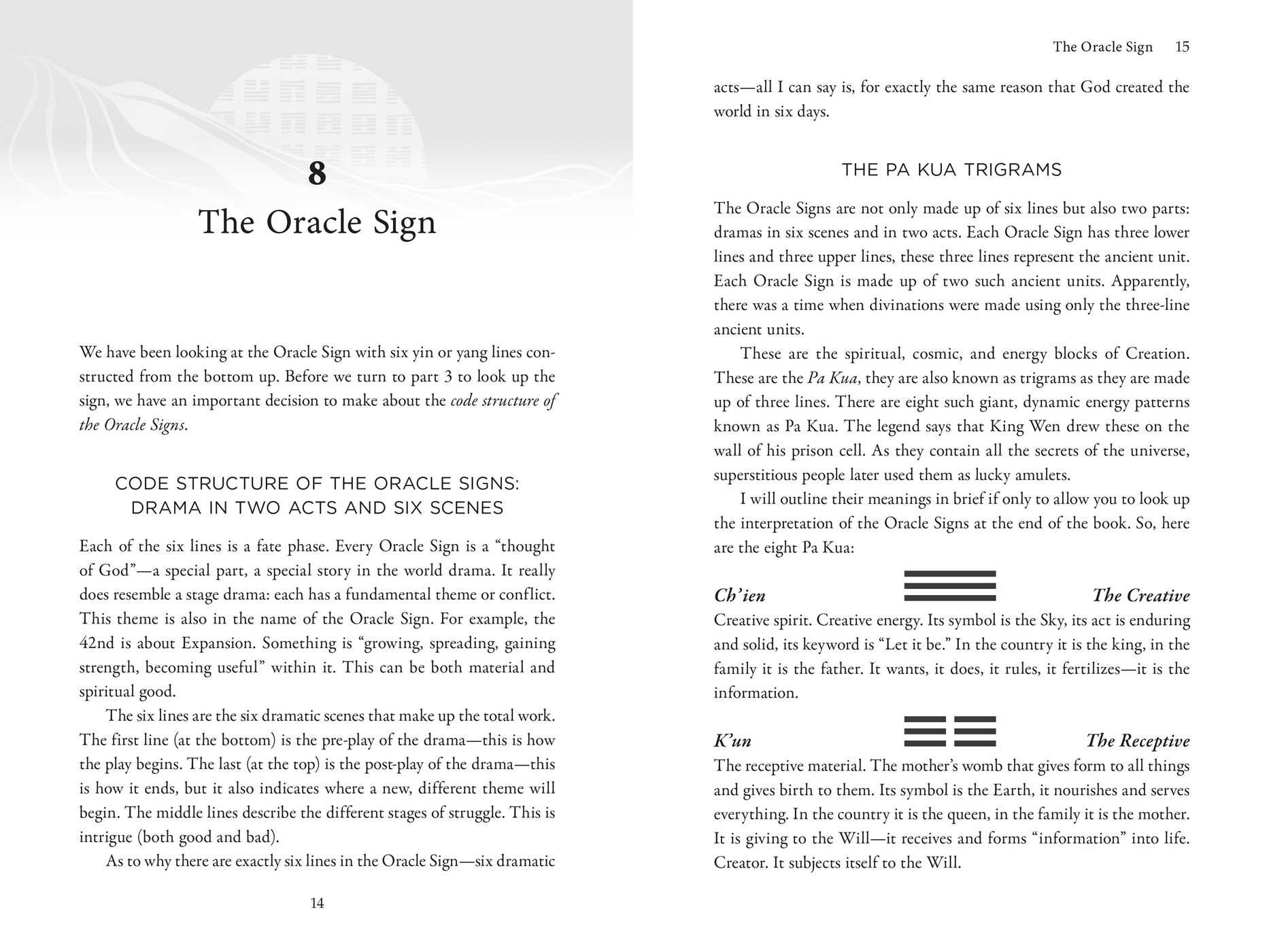 Book of Changes, Troubles, Problems, Lightness, and Calm