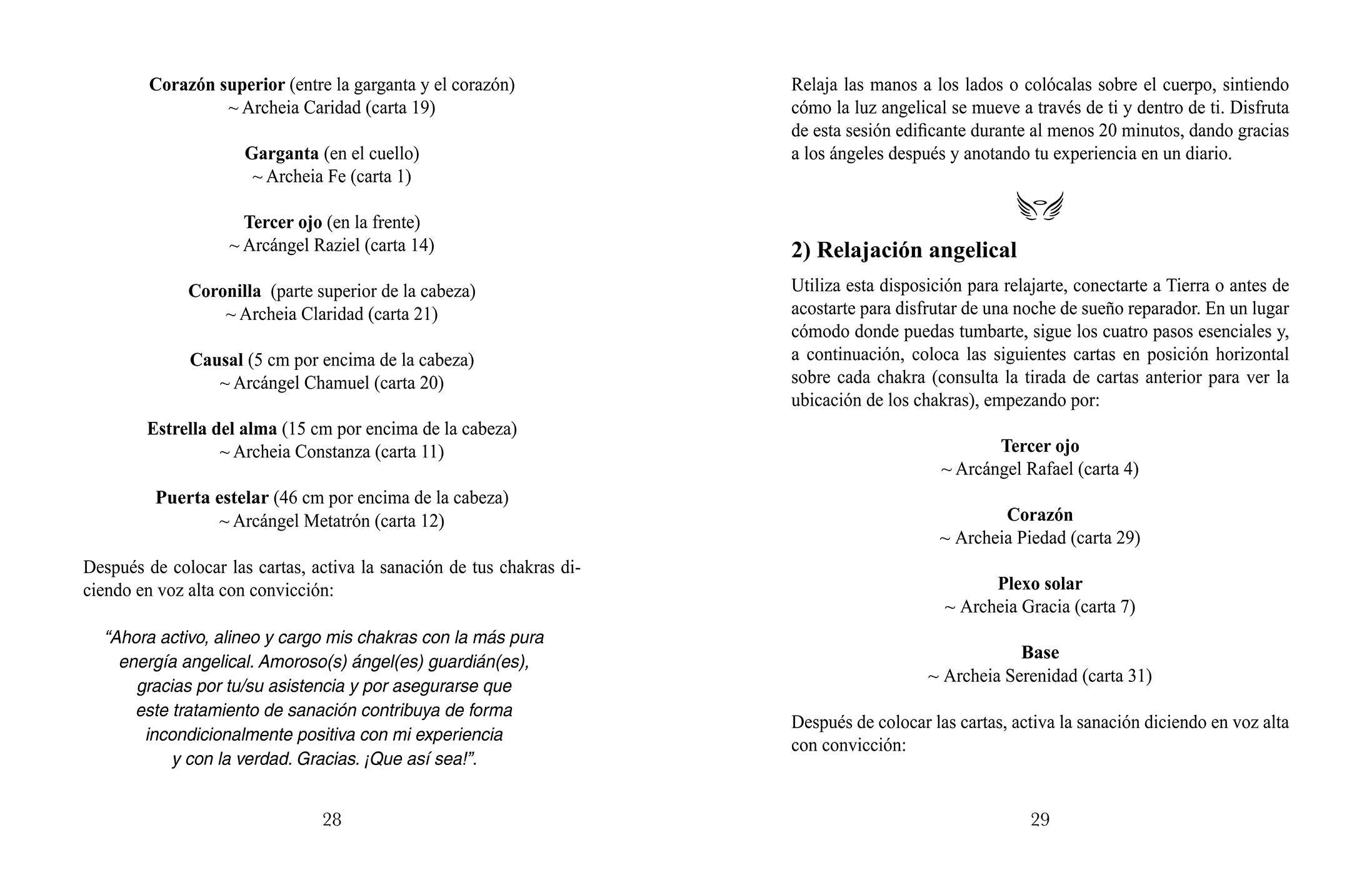 Oráculo de los Arcángeles Femeninos