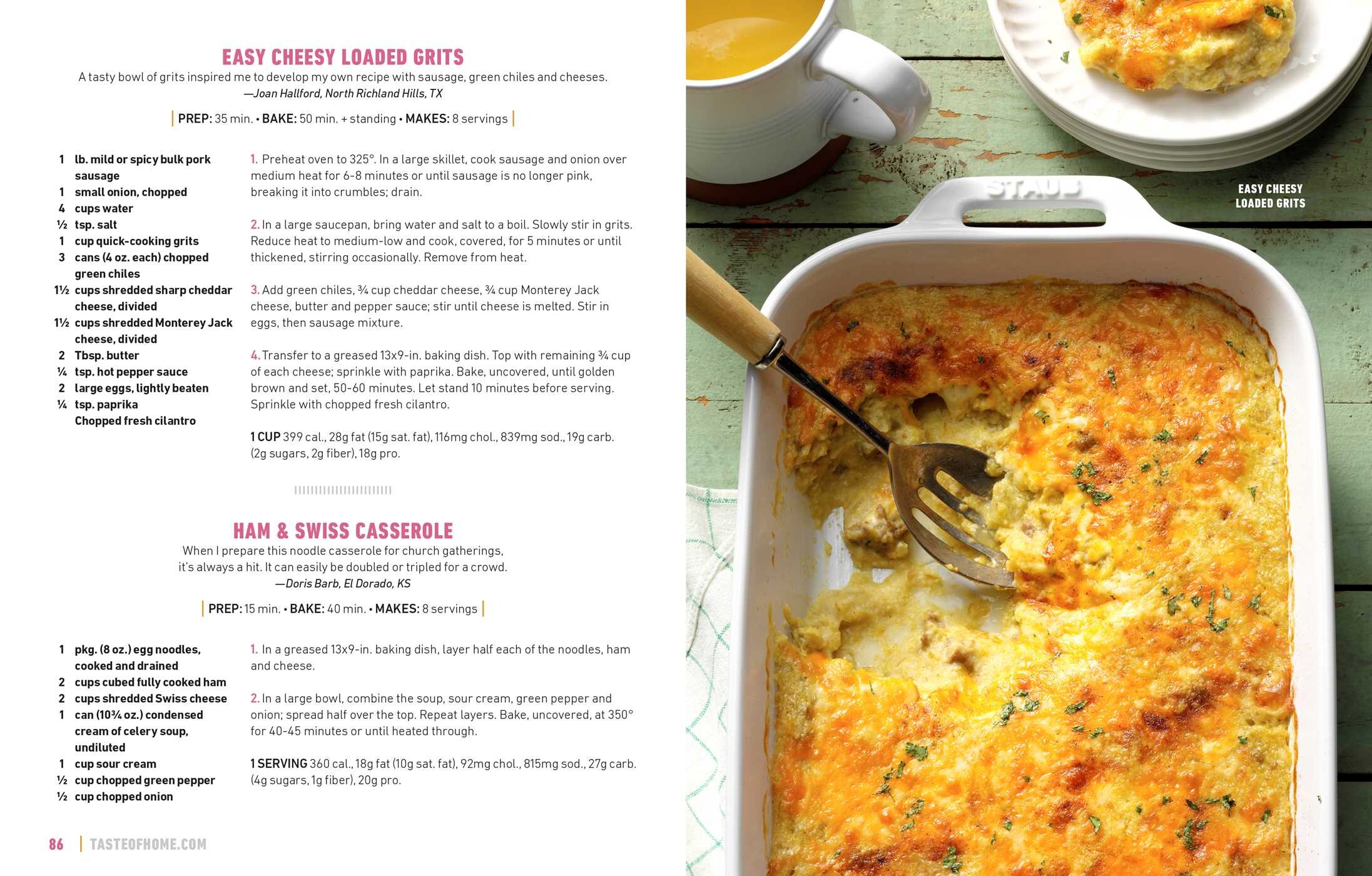 Taste of Home Casseroles
