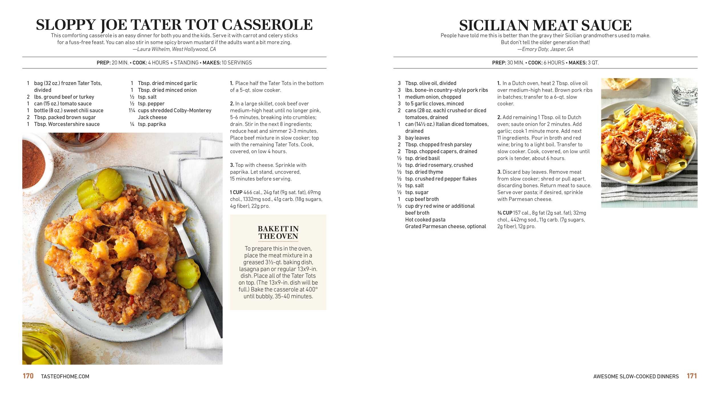 Taste of Home Cozy Comfort Recipes