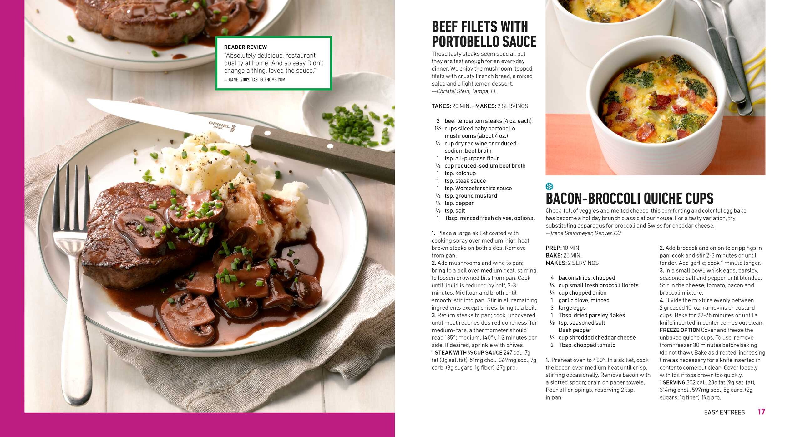 Taste of Home Cooking for Two … Or Just a Few