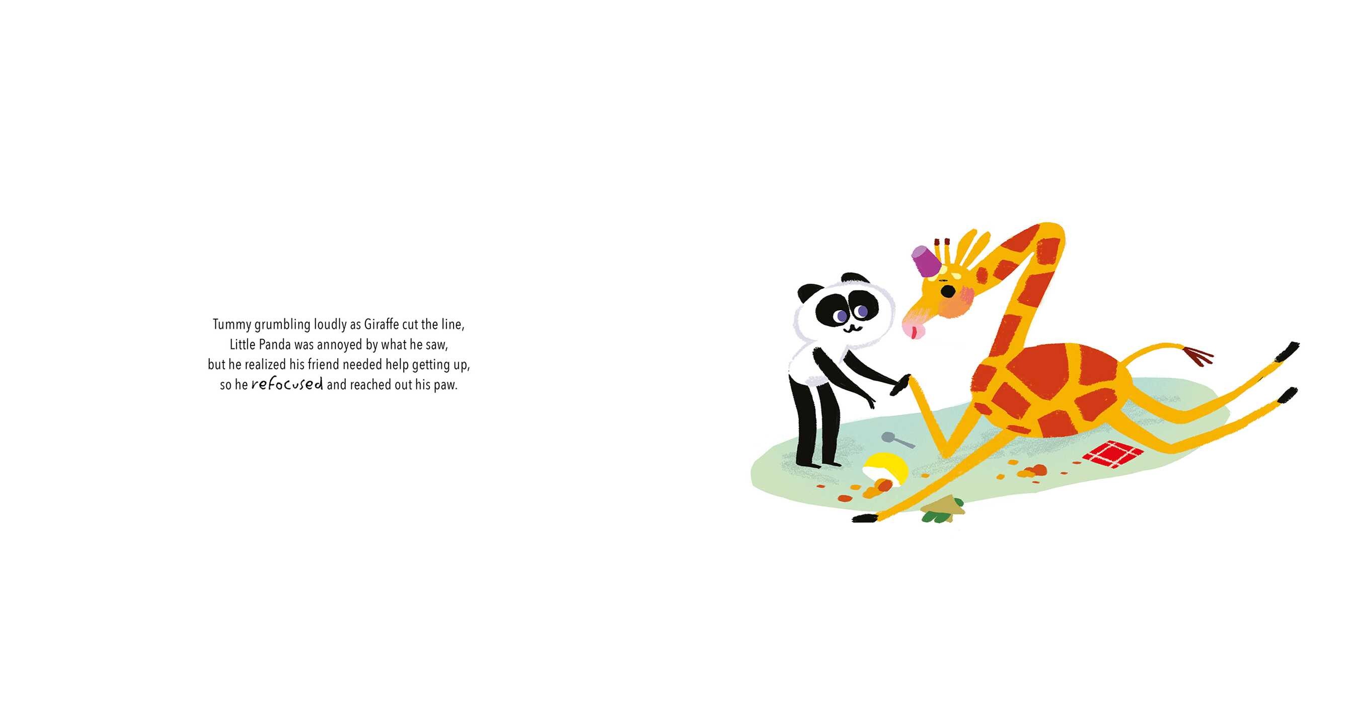 Rainbow Panda in Balance
