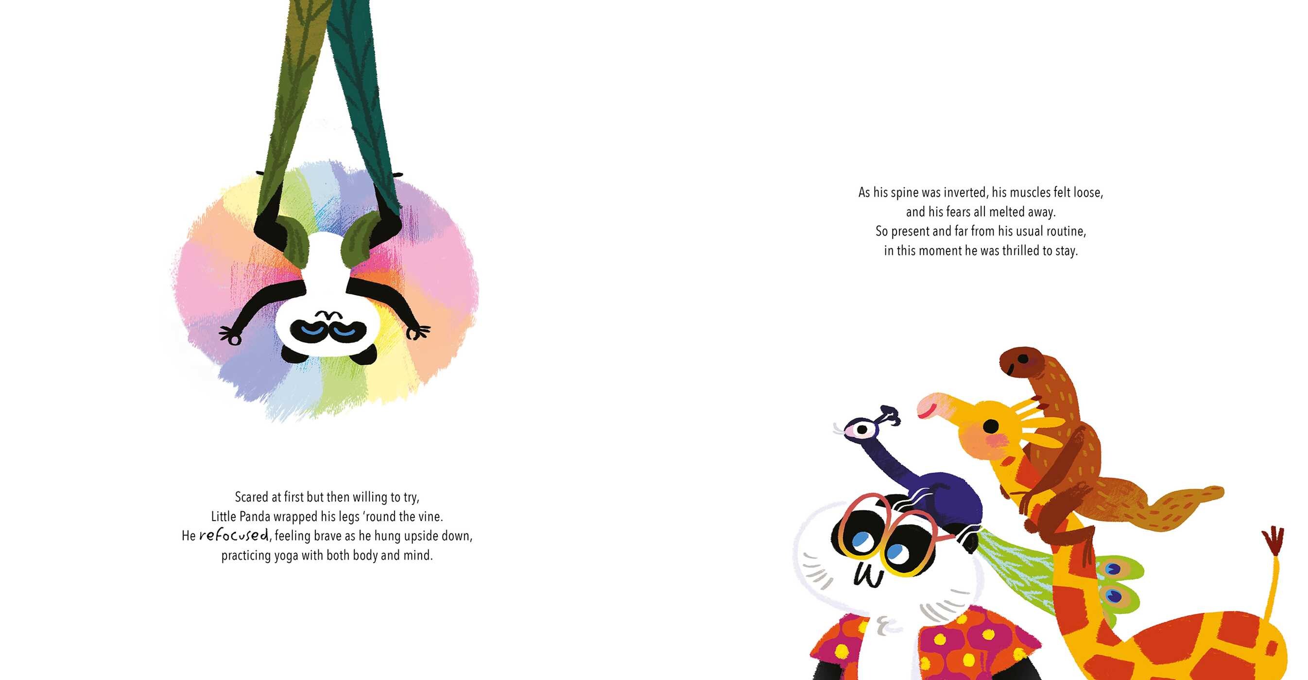 Rainbow Panda in Balance