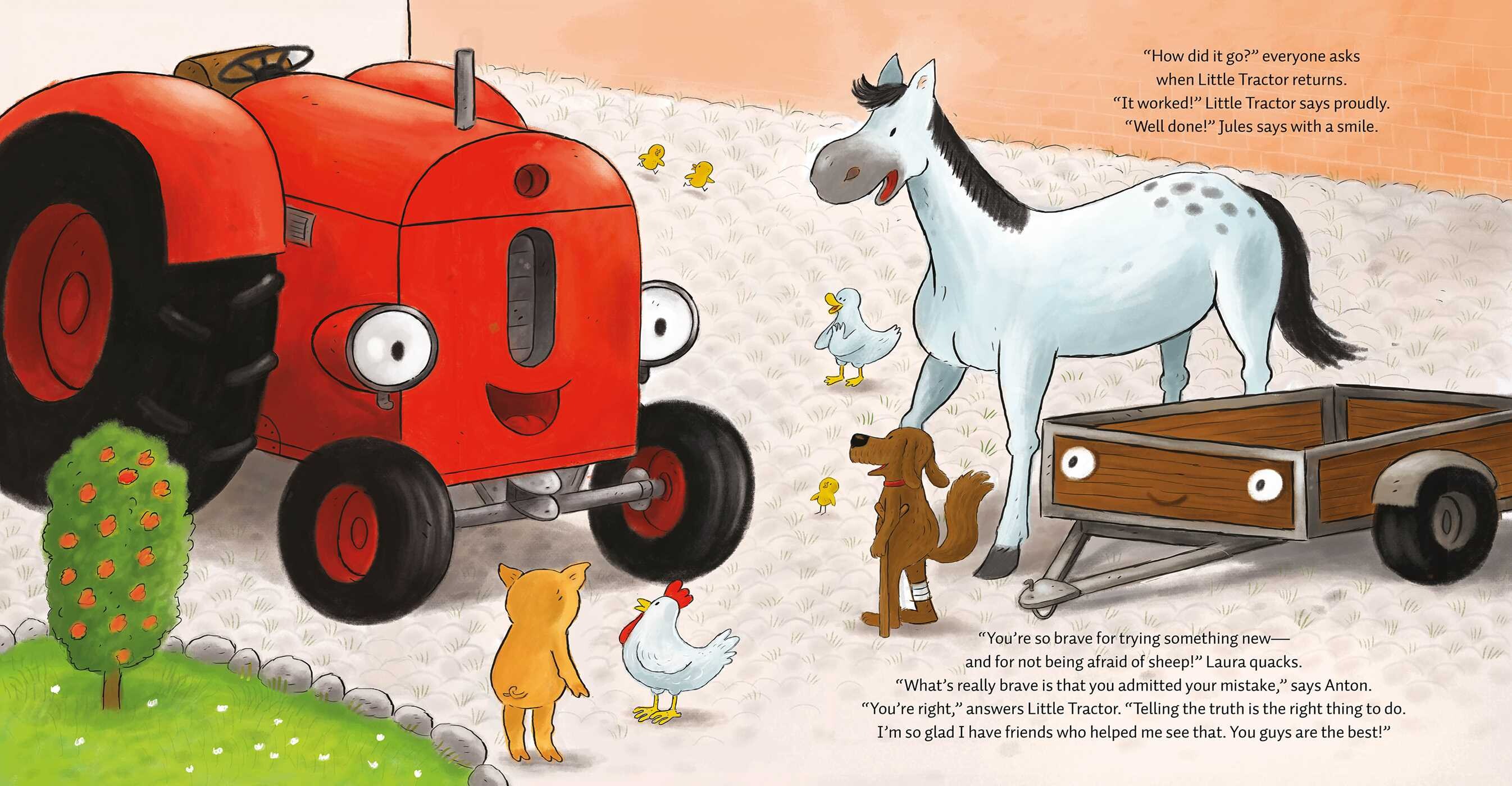 Little Tractor Tells a Fib