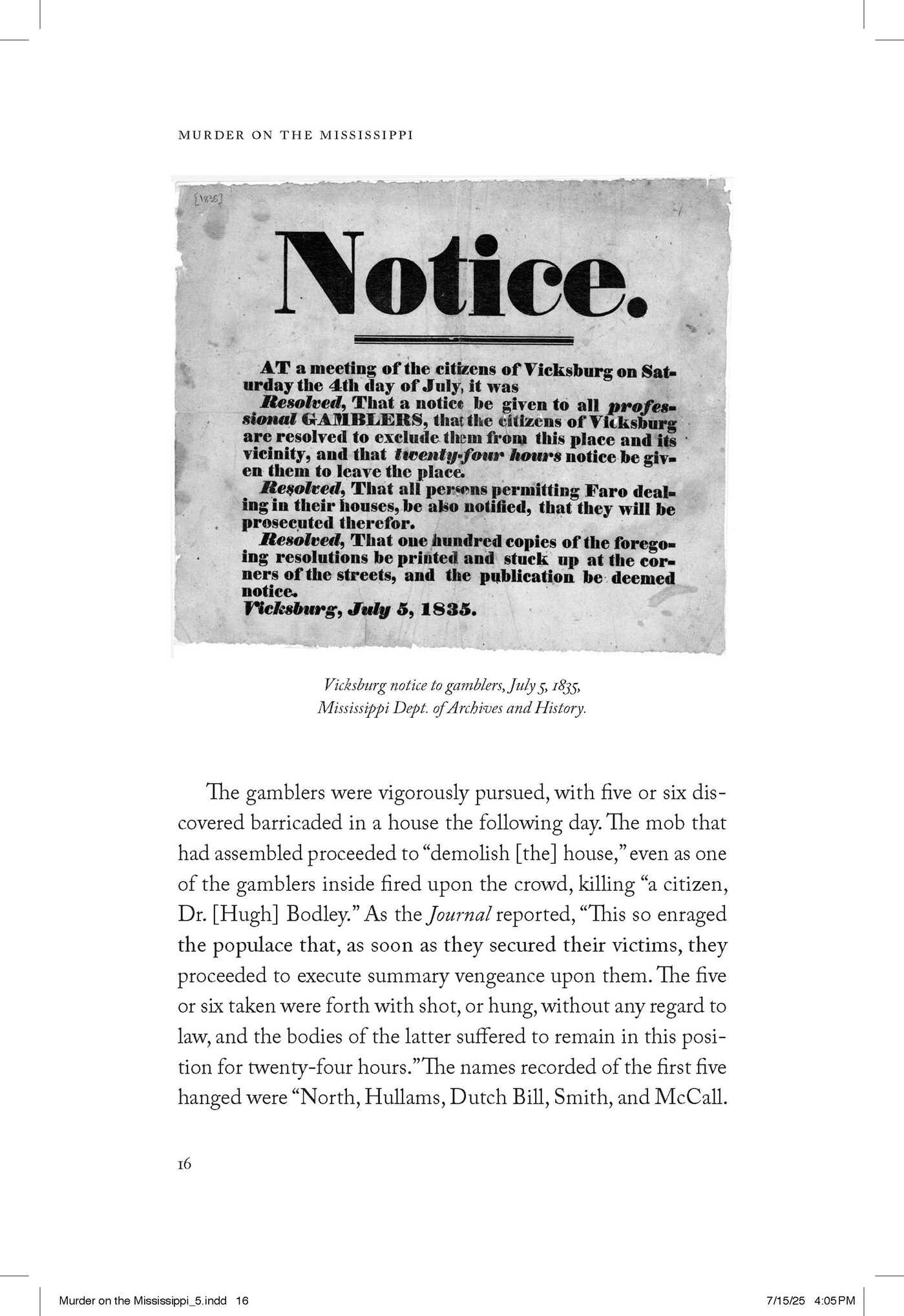 Murder on the Mississippi